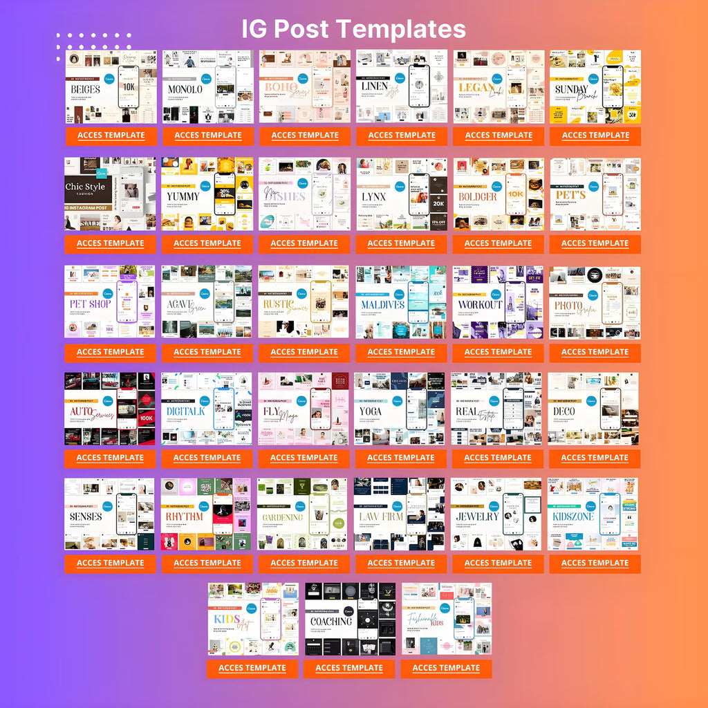 8400+ Canva Social Media Templates Bundle | Instagram Posts, Reels, Stories & More